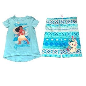 Moana kids outfit T-Shirt & shorts Destined for greatness Moana Pua & Hei Hei L